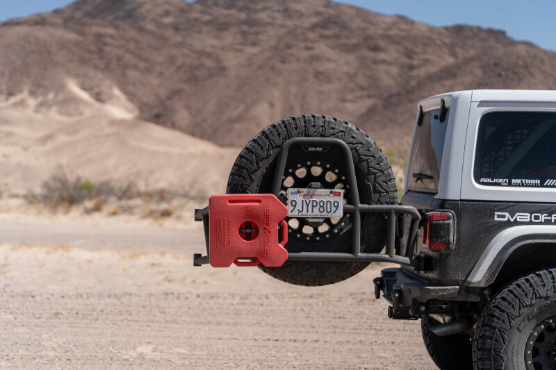 DV8 Offroad 18-25 Jeep Wrangler JL Body Mounted Tire Carrier - Image 6