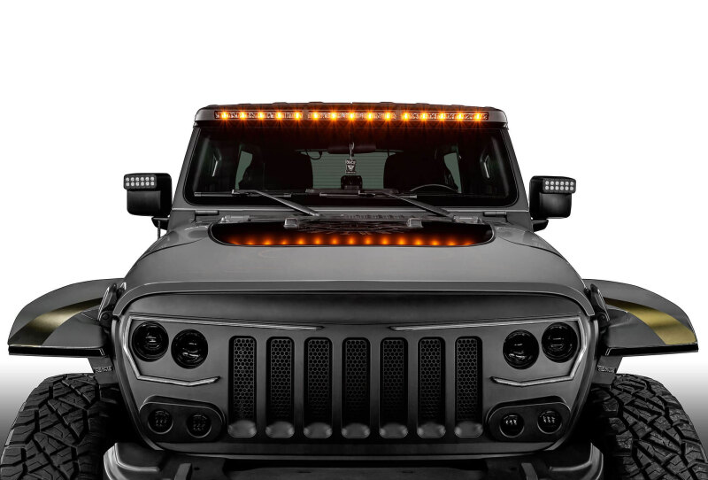 Oracle Jeep Wrangler JL/Gladiator JT Integrated Windshield LED Light Bar System - Image 8