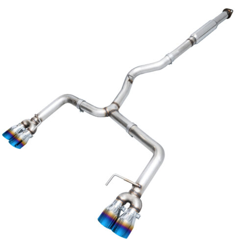 AWE Tuning Track Edition Exhaust - Vapor Blue Quad Tips (102mm) for 12-14 Subaru WRX STI Sedan