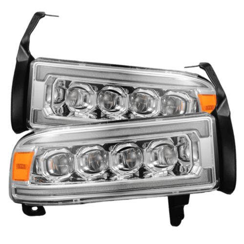 AlphaRex 94-01 Dodge Ram 1500 NOVA LED Headlights Chrome w/ Activ. Light Seq. Signal and SB DRL - Image 4