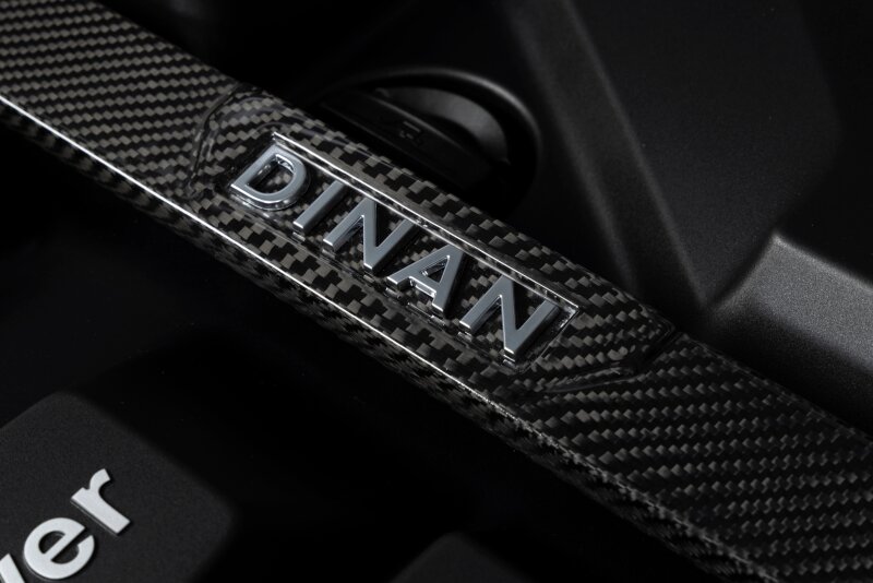 Dinan for 21-27 BMW M2/M3/M4 (G80/G82/G83/G87) Gloss Carbon Fiber Strut Tower Brace - Front - Image 3