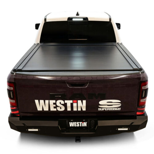 Westin 19-26 Ram 1500 (New Body)(Excl. RamBox) 5ft 7in Bed Manual Retractable Tonneau Cover - Black - Image 7