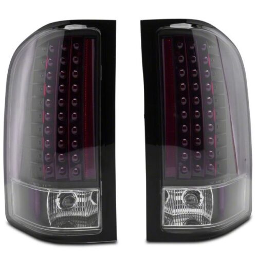 Raxiom for 2007-2013 Chevrolet Silverado 1500 LED Tail Lights- Black Housing (Clear Lens) - Image 8