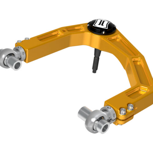 Alternative view of ICON 2024 Toyota Tacoma Billet Upper Control Arm w/ Delta Joint Pro - Gold Anodized