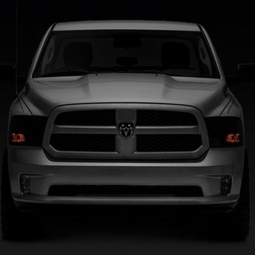Raxiom for 2009-2018 Dodge RAM 1500 Axial OEM Rep Headlights w/ Single Bulb- Chrome Housing (Smoked Lens) - Image 10