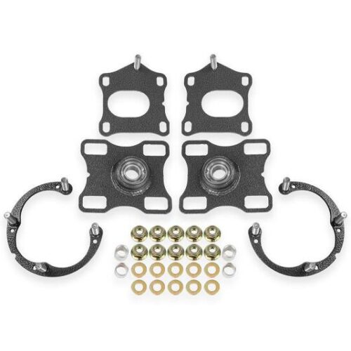 BMR Suspension 11-14 Ford Mustang Caster/Camber Plates - Black Hammertone