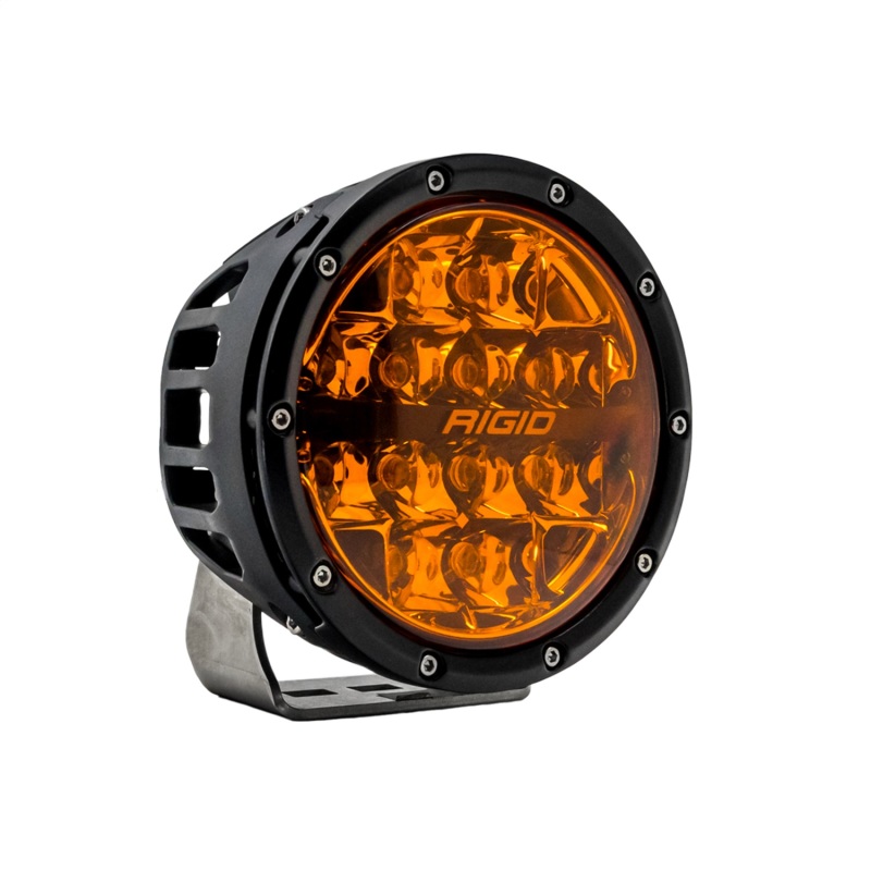 Rigid Industries 360-Series 6in SAE Fog w/ Amber PRO Lens - White (Pair) - Image 2