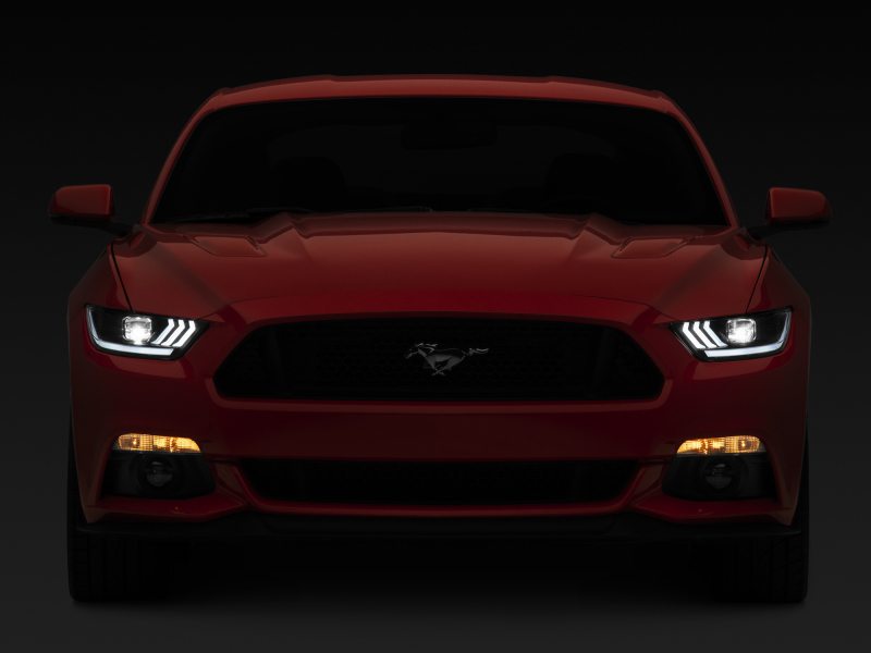Raxiom for 2015-2017 Ford Mustang GT350 GT500 LED Projector Headlights- Black Housing (Clear Lens) - Image 9