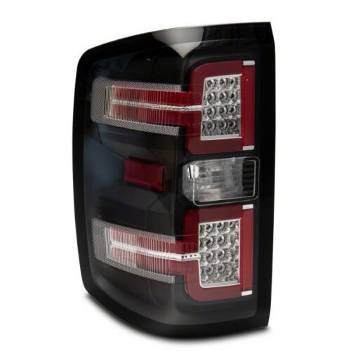 Raxiom for 2014-2018 Chevrolet Silverado 1500 LED Taillights w/ SEQL Turn Signals- Blk Housing (Clear Lens) - Image 6