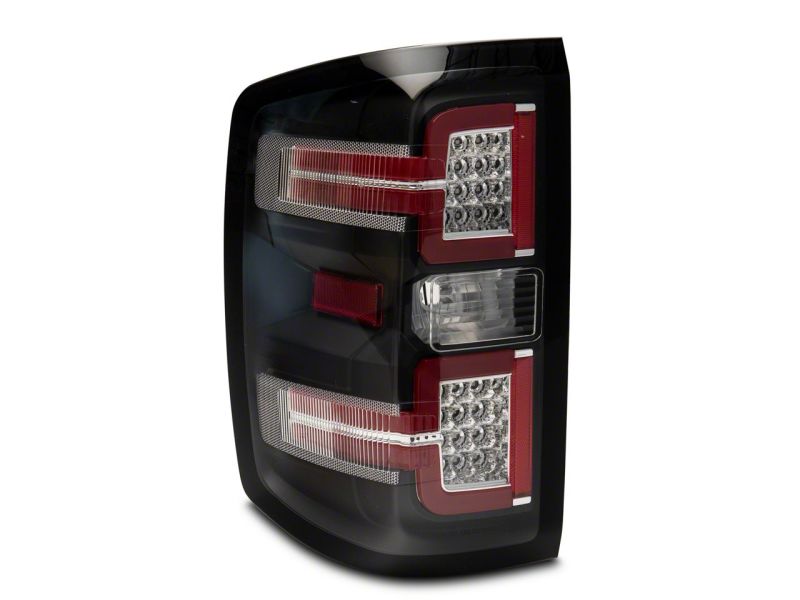 Raxiom for 2014-2018 Chevrolet Silverado 1500 LED Taillights w/ SEQL Turn Signals- Blk Housing (Clear Lens) - Image 6