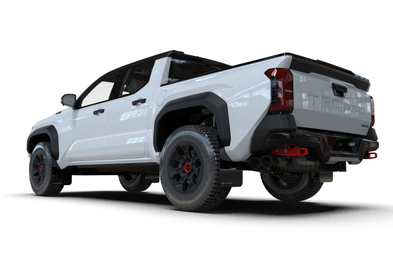 Rally Armor 24-26 Toyota Tacoma Gen 4 Black UR Mud Flap w/White Logo - Image 2
