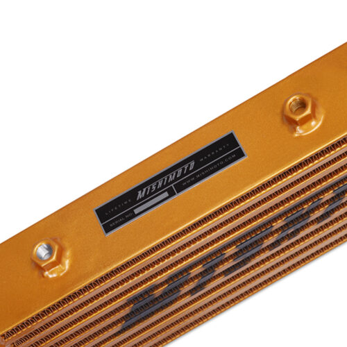 Mishimoto Universal Gold Z Line Intercooler Overall Size: 28x8x3 Core Size: 21x6x2.5 Inlet / Outlet - Image 5