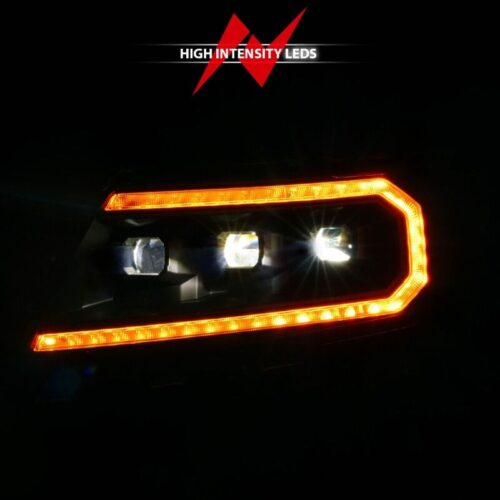 ANZO 15-22 Chevy Colorado Full LED Headlights w/ Initiation (Amber DRL) - Black - Image 5