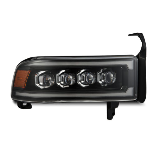 AlphaRex 94-01 RAM 1500 NOVA LED Proj Headlights Blk w/Activ Light/Seq Signal/SB DRL - Image 5