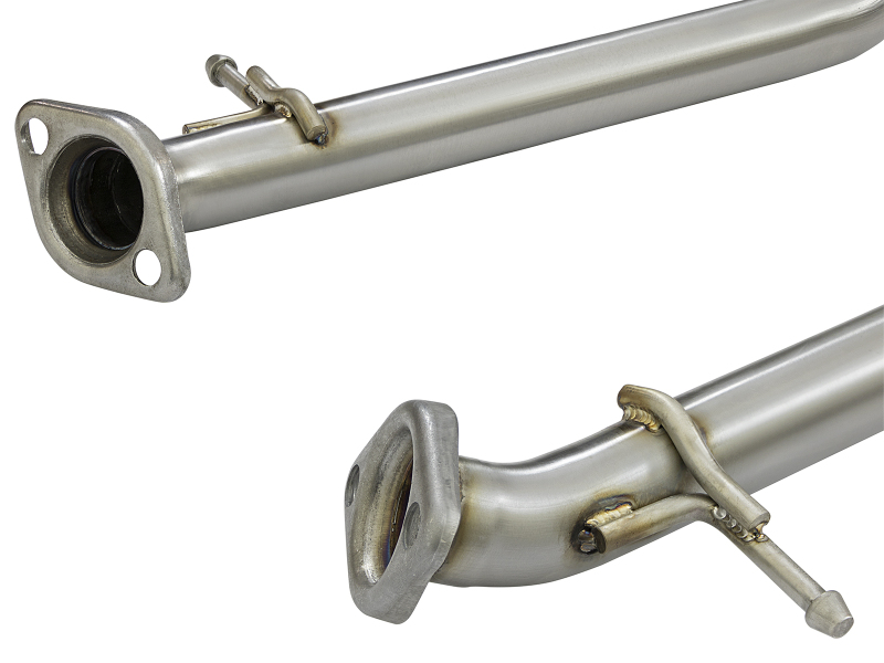 aFe Power Takeda 16-17 Lexus RC 200T 2.0L (t) 2in. SS Axle-Back Exhaust System w/Polished Blue Tips - Image 5
