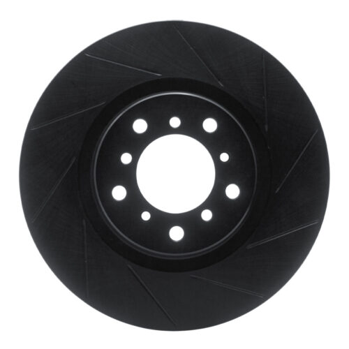 Alternative view of R1 Concepts for 01-06 BMW M3 Left Front Slotted Black Brake Rotor