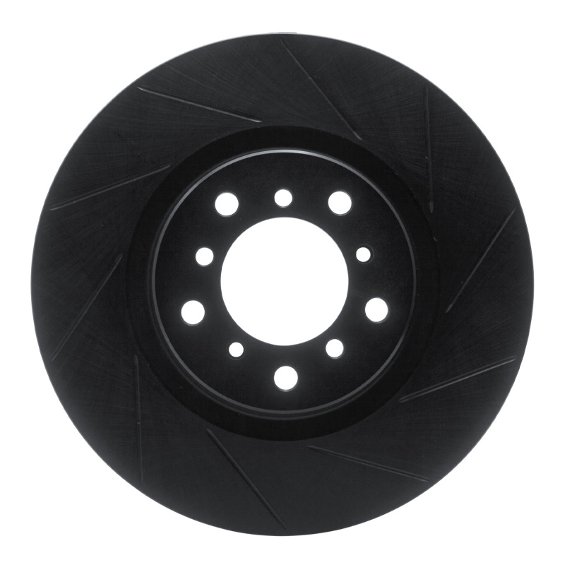 R1 Concepts for 01-06 BMW M3 Left Front Slotted Black Brake Rotor - Image 2