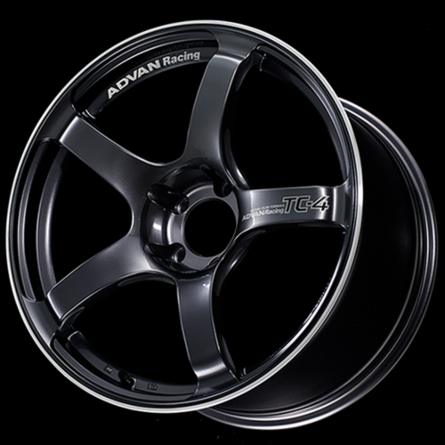 Advan YAD8H38EGMR TC4 18x8.5 +38 5x114.3 Racing Gunmetallic and Ring Wheel