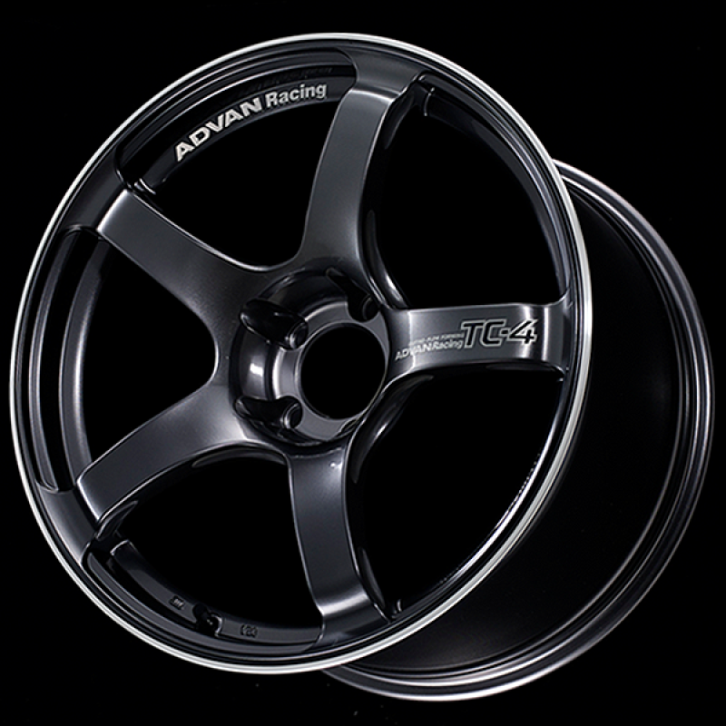 Advan YAD8H38EGMR TC4 18x8.5 +38 5x114.3 Racing Gunmetallic and Ring Wheel