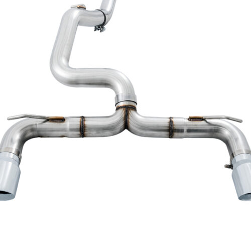 AWE Tuning Track Edition Cat-Back Exhaust - Chrome Silver Tips for Ford Focus RS - Image 3