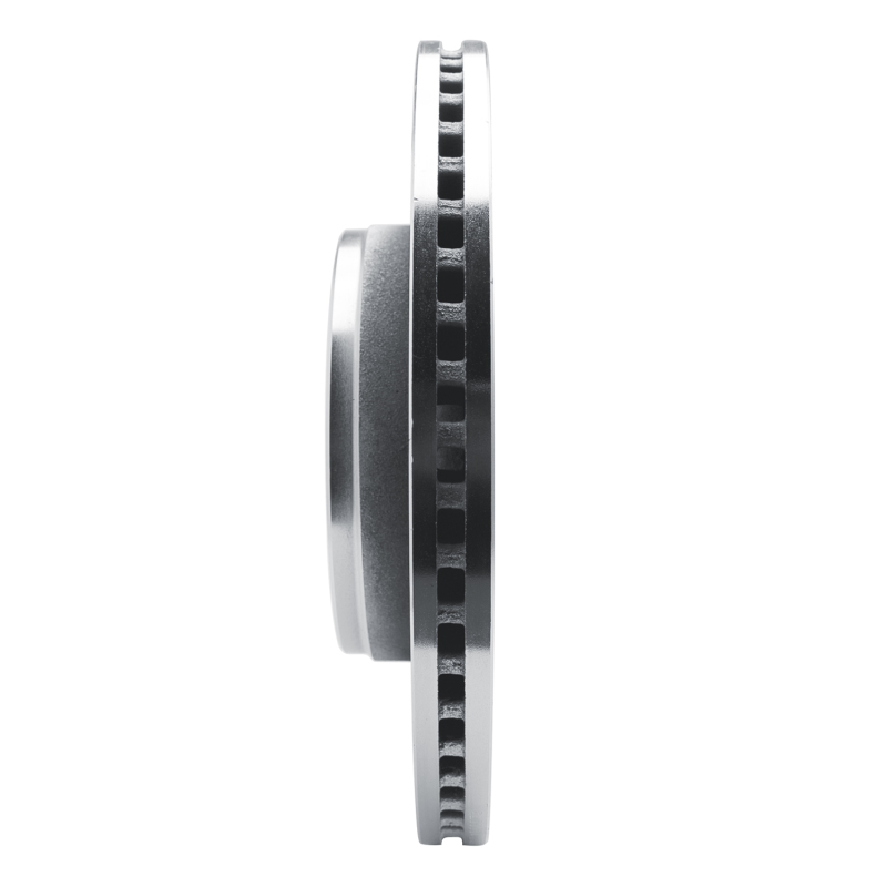 R1 Concepts for 21-25 Jeep Grand Wagoneer L Front Left Drilled & Slotted Silver Brake Rotor - Image 3