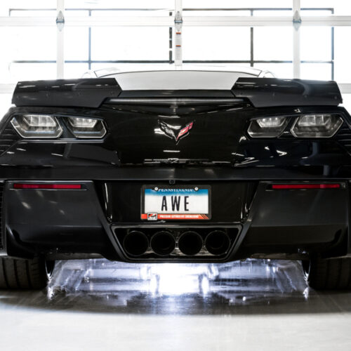 AWE Tuning Track Edition Axle-Back Exhaust w/Black Tips for 14-19 Chevy Corvette C7 Z06/ZR1 - Image 5