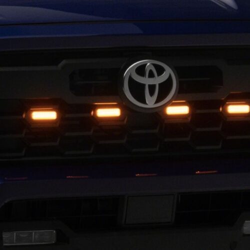 Raxiom for 2024-2026 Toyota Tacoma Pre Runner/TRD Off-Road/TRD Sport Amber LED Grille Light- Smoked Lens - Image 9