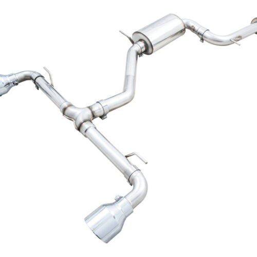 AWE Tuning Touring Edition Exhaust - Chrome Silver Tips for 2022 VW GTI MK8