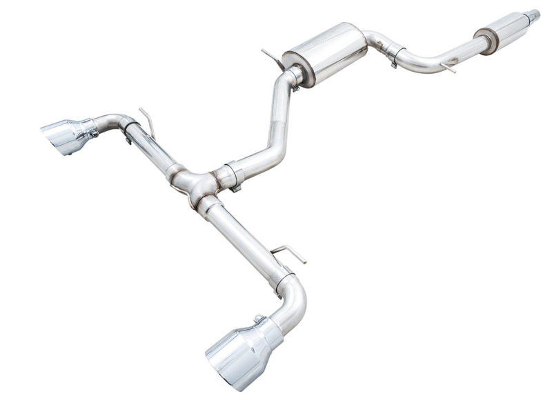 AWE Tuning Touring Edition Exhaust - Chrome Silver Tips for 2022 VW GTI MK8