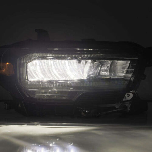 AlphaRex 16-23 Toyota Tacoma LUXX-Series LED Crystal Headlights - Alpha-Black - Image 7