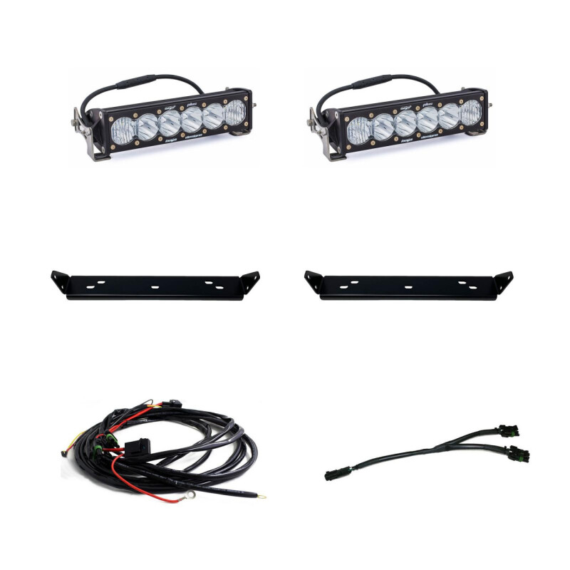 Baja Designs for 2021+ Ford Raptor OnX6 Behind Grill Kit -10in. Clear D/C