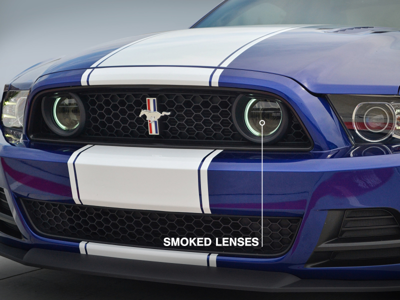 Raxiom for 2013-2014 Ford Mustang GT CCFL Halo Fog Lights (Smoked) - Image 8