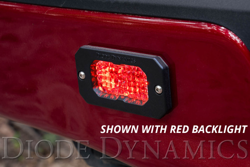 Diode Dynamics Stage Series 2 In LED Pod Sport - White Flood Flush RBL (Pair) - Image 5