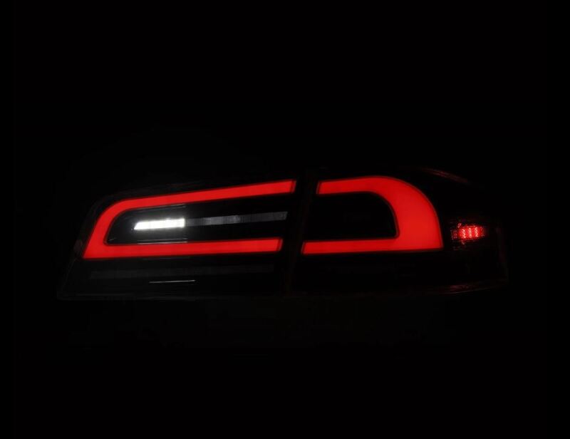AlphaRex 12-21 Tesla Model S LUXX-Series LED Tail Lights - Black - Image 6