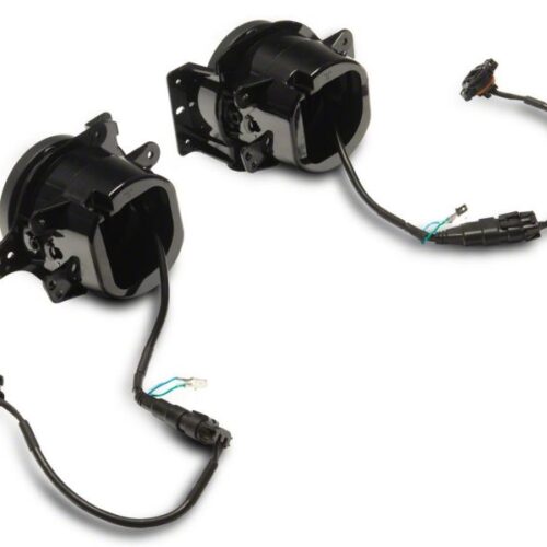 Raxiom for 2018-2023 Jeep Wrangler JL Axial Series 9-In Angel Eye LED Headlights- Black Housing (Clear Lens) - Image 6