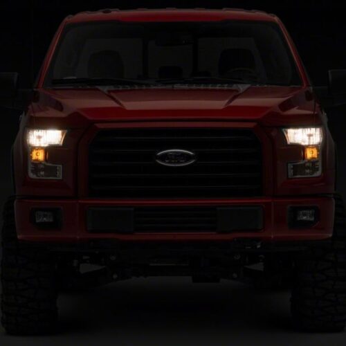 Raxiom for 2015-2017 Ford F-150 Axial OEM Style Rep Headlights- Chrome Housing (Clear Lens) - Image 9