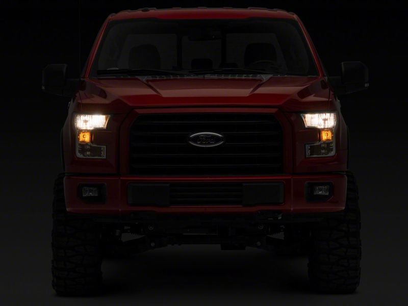 Raxiom for 2015-2017 Ford F-150 Axial OEM Style Rep Headlights- Chrome Housing (Clear Lens) - Image 9