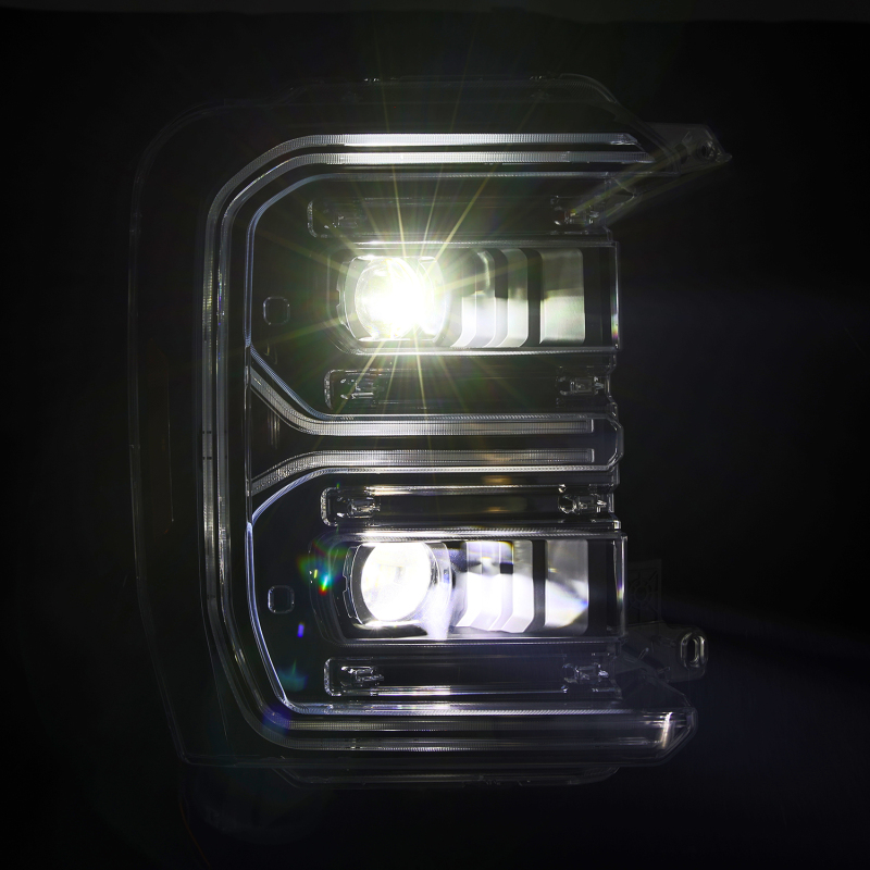 AlphaRex 23-26 Ford F-250 SD LUXX LED Proj Headlights Blk w/Activ Light/Seq Signal/Switchback - Image 3