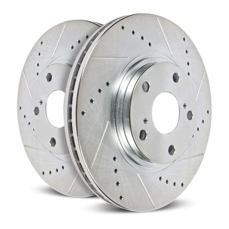 Power Stop 20-24 Tesla Y Front Drilled & Slotted Rotor - Pair - Image 4