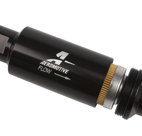 Aeromotive In-Line Filter - AN-10 - Black - 10 Micron