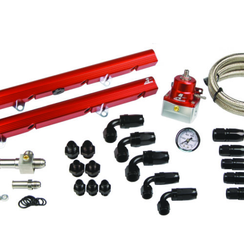 Alternative view of Aeromotive 5.0L Street Billet Fuel Rail System for 1986-1998 Ford Mustang