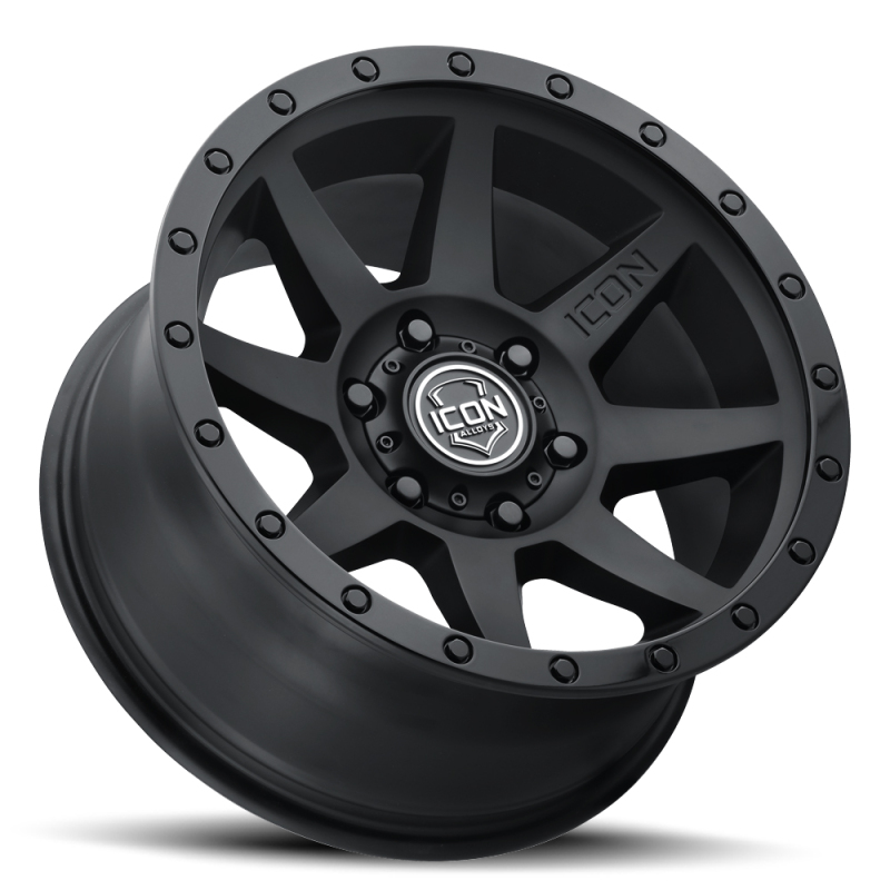 ICON Rebound 20x9 6x5.5 0mm Offset 5in BS 106.1mm Bore Double Black Wheel - Image 6