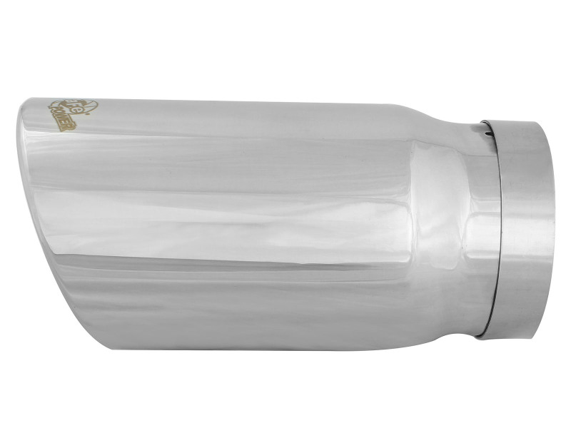 aFe Power Universal Bolt On Exhaust Tip Polished 5in Inlet x 6in Outlet x 12in Long - Image 4