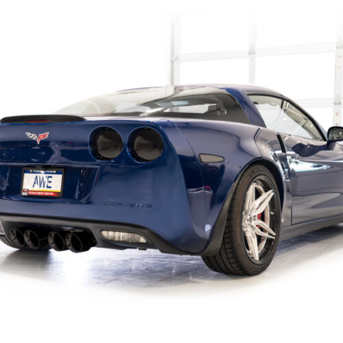 AWE Tuning Touring Edition Axle-Back Exhaust w/ Diamond Black Tips for C6 Chevrolet Corvette Z06/ZR1 - Image 4