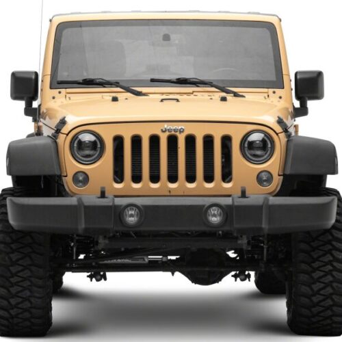 Raxiom for 2007-2008 Jeep Wrangler JK Hi Output LED Headlights/Angel Eye DRL- Black Housing- Clear Lens - Image 3