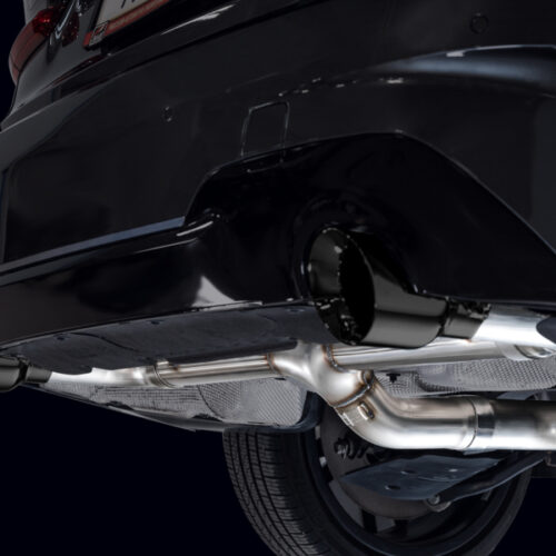 Alternative view of AWE Tuning Track Edition Axle-Back Exhaust - Diamond Black for 19-23 BMW 330i / 21-23 BMW 430i Base G2X