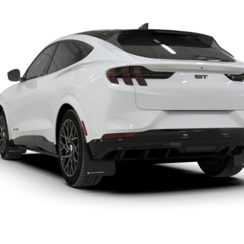 Rally Armor 21-26 Ford Mustang Mach-E/GT/Rally Black UR Mud Flap w/Metallic Black Logo - Image 5