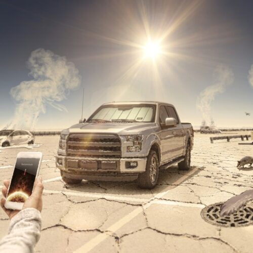 Husky Liners 2024 Ford Ranger CC Custom Fit Sunshade - Silver - Image 2