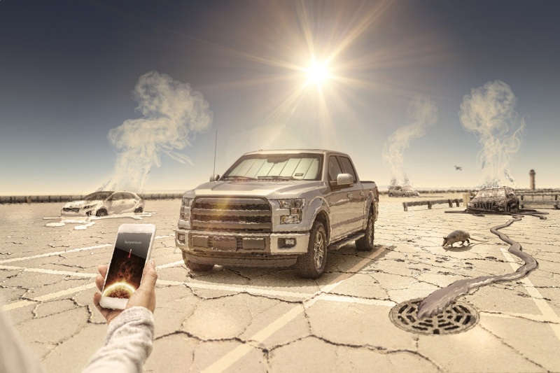 Husky Liners 2024 Ford Ranger CC Custom Fit Sunshade - Silver - Image 2