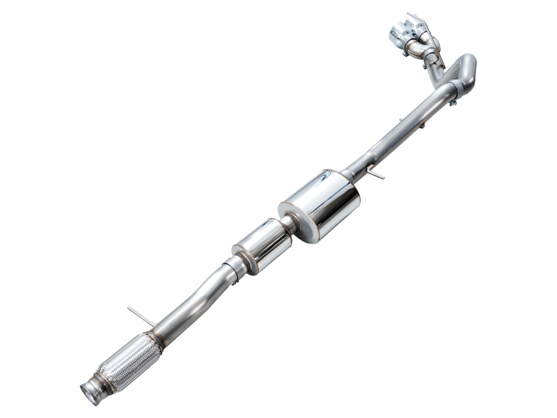 AWE Tuning 2021+ GMC Tahoe/Yukon 5.3L 0FG Side Exit Catback Exhaust - Chrome Silver Tips - Image 7
